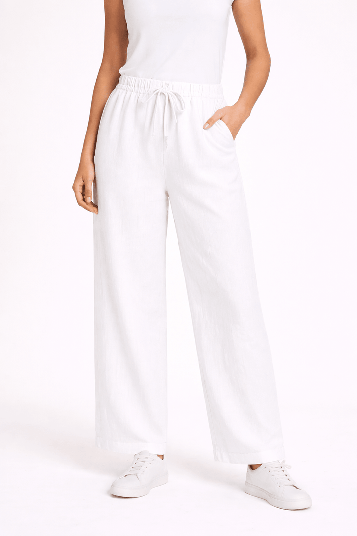 Wide - Leg Linen Pants - Must Boutique
