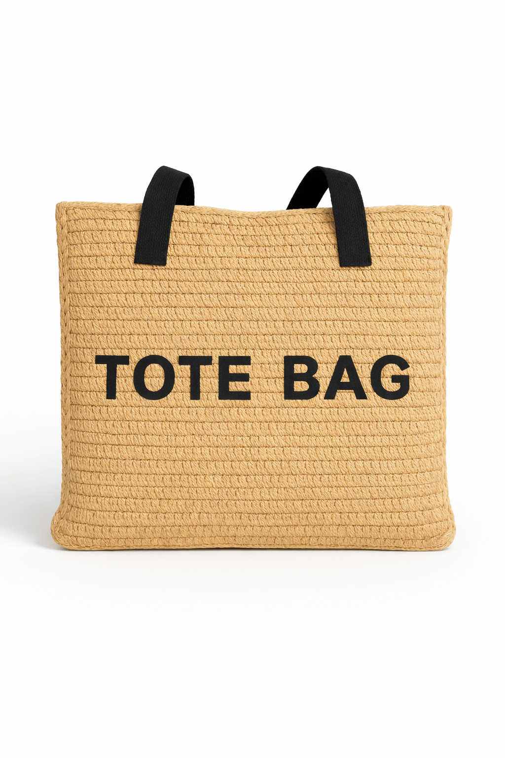 Woven Straw Statement Tote - Must Boutique