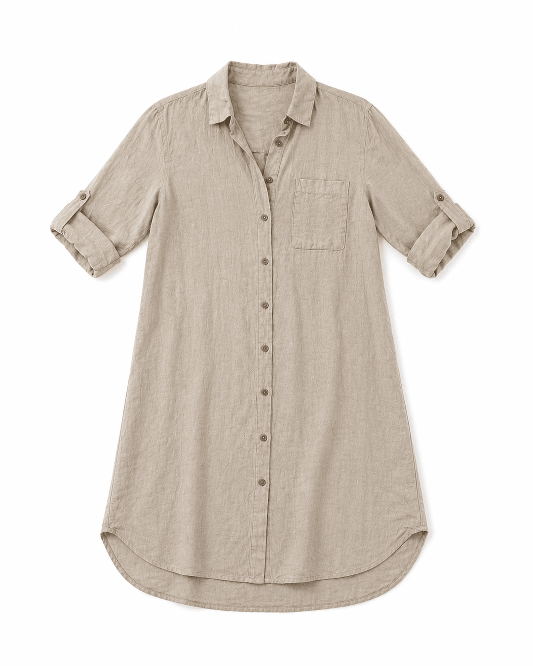 Zina Linen Shirt Dress - Must Boutique